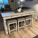 Laurel Foundry Modern Farmhouse Townsel 63.5'' Solid Wood Console Table and Stool Set & Reviews ...